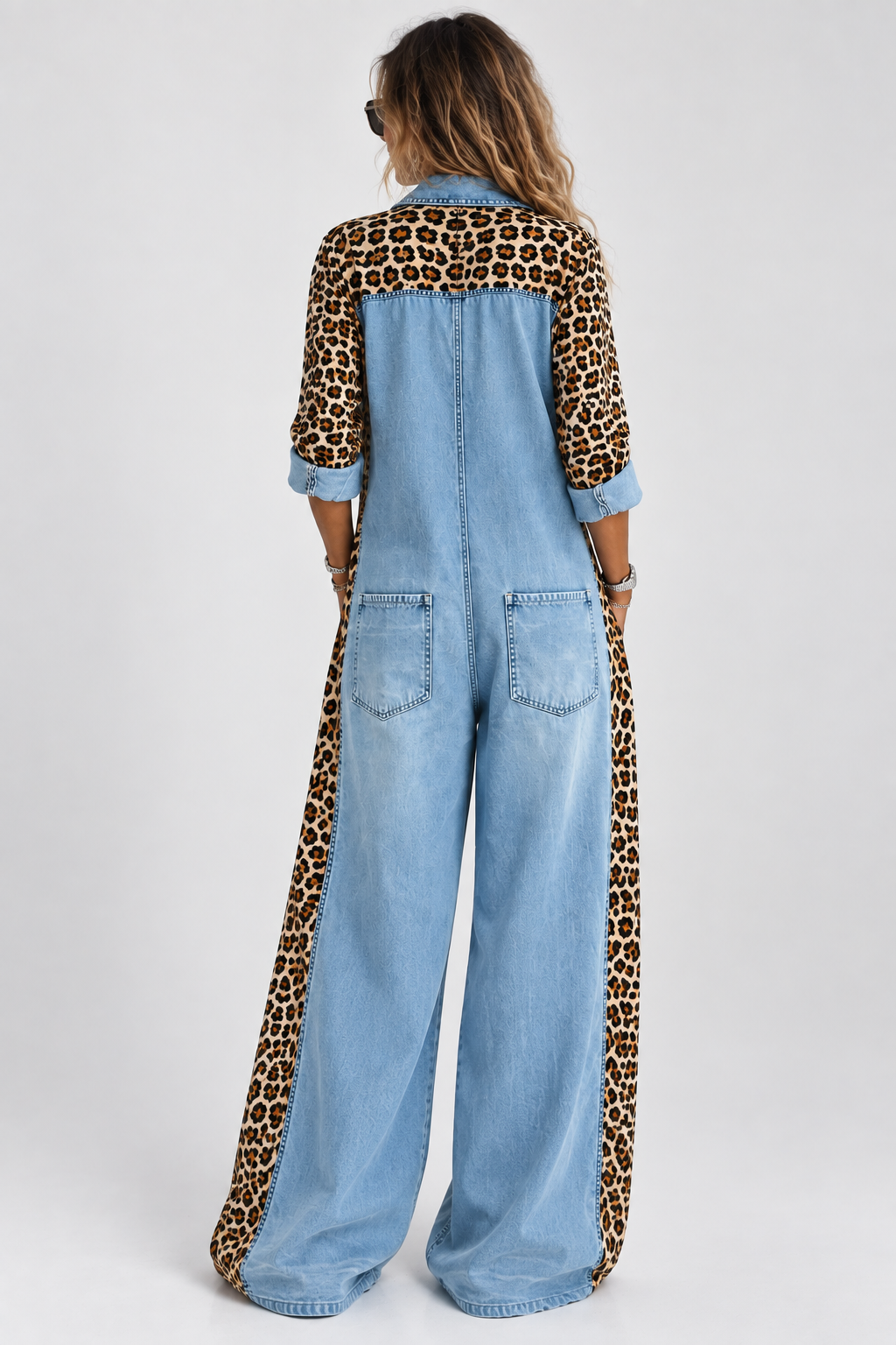 Alessia | Mono Denim Leopard
