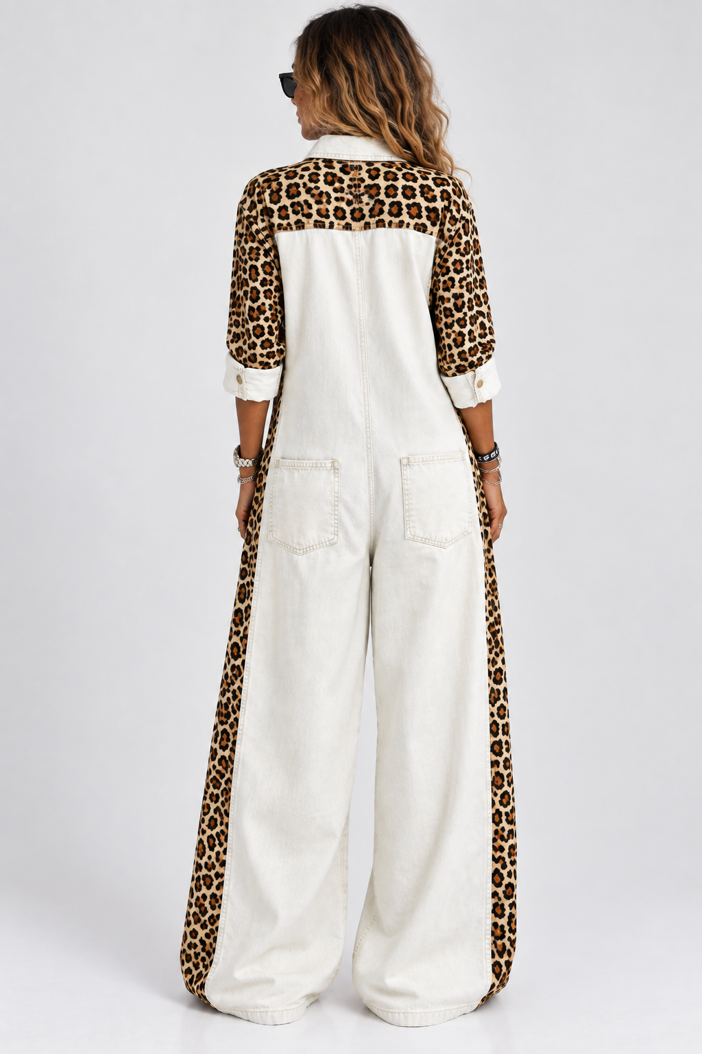 Alessia | Mono Denim Leopard