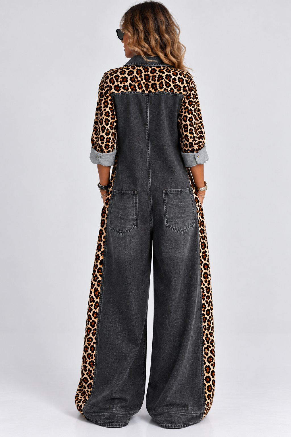 Alessia | Mono Denim Leopard